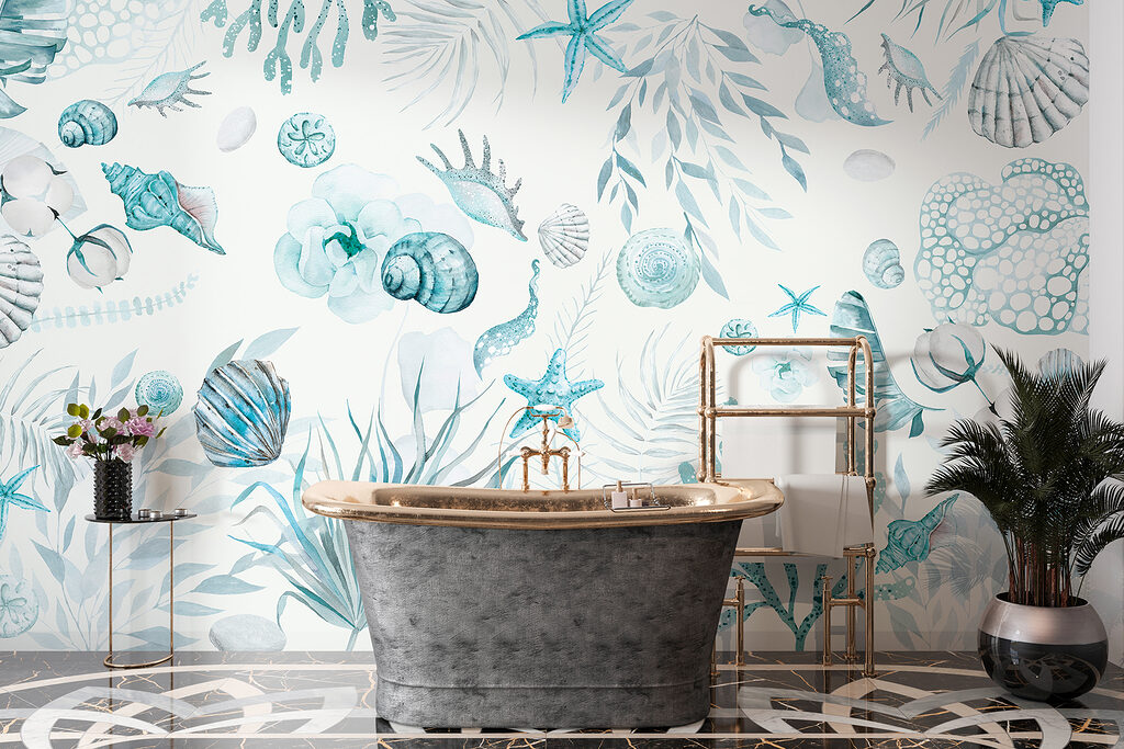 Schelpen tussen lichte koraaltakken — interieur 4