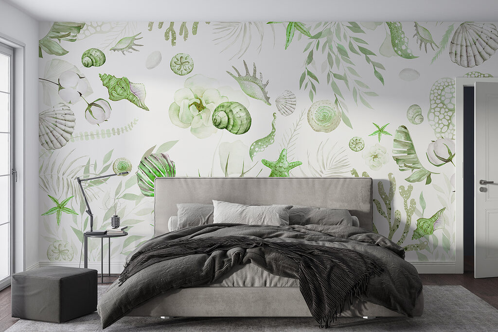 Schelpen tussen lichte koraaltakken — interieur 1