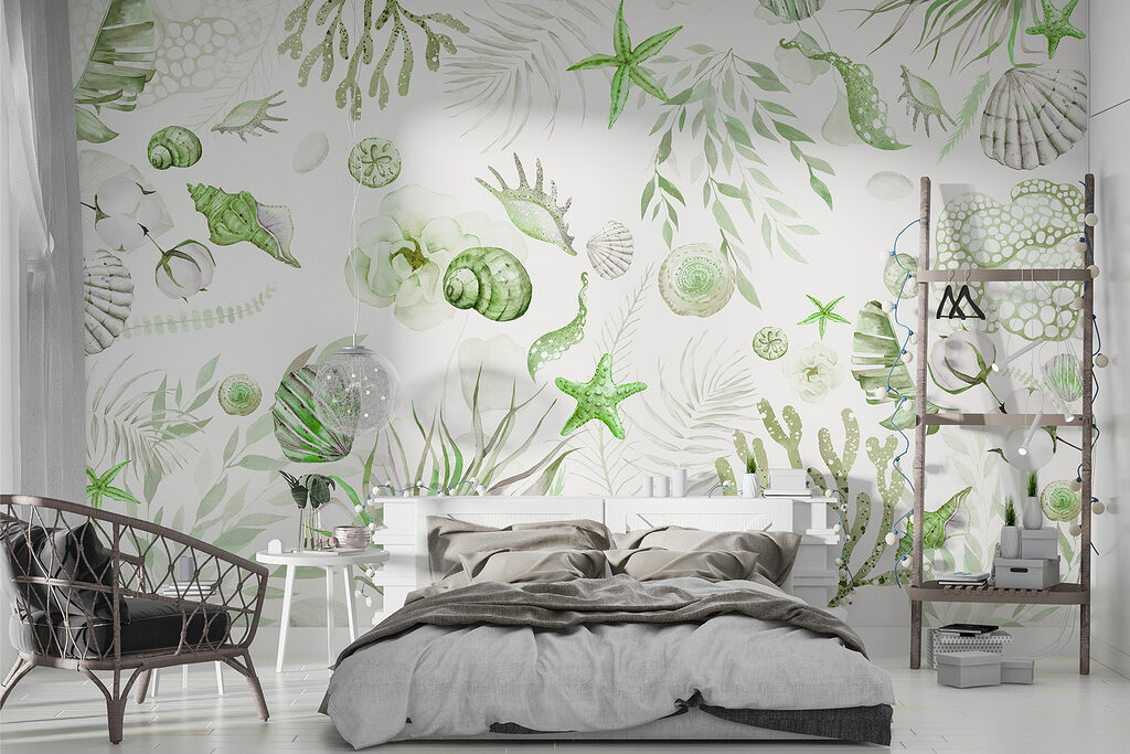 Schelpen tussen lichte koraaltakken — interieur 2