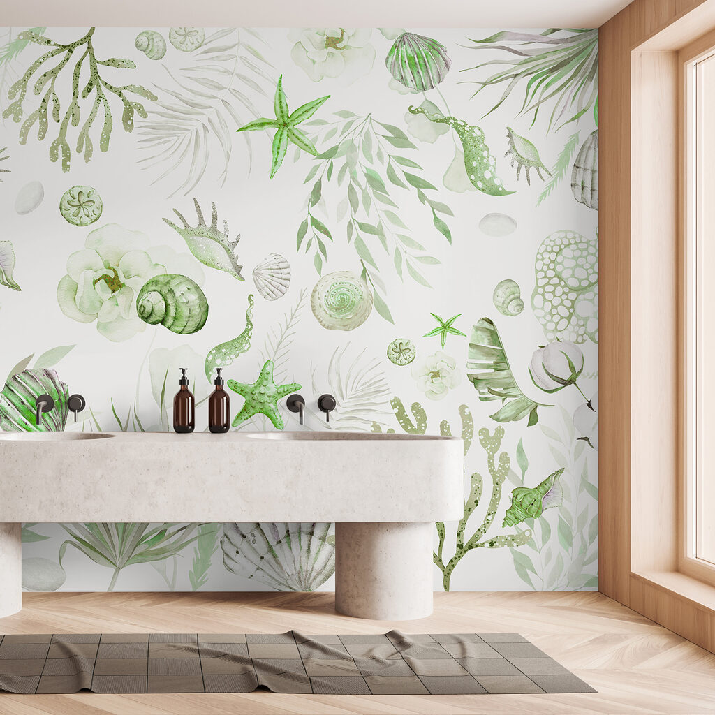Schelpen tussen lichte koraaltakken — interieur 3