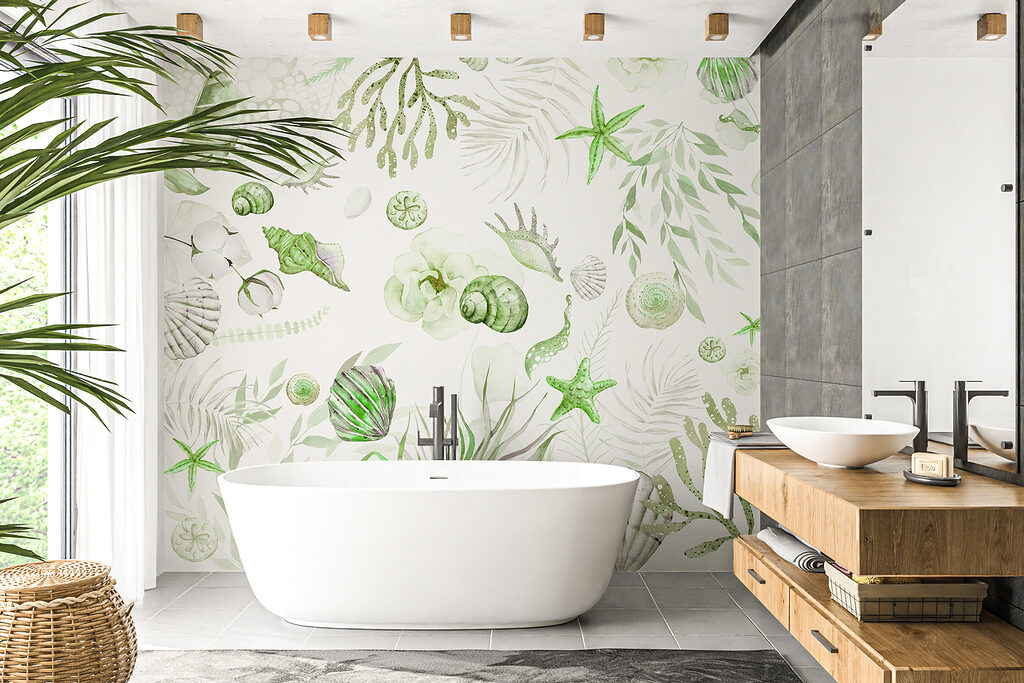 Schelpen tussen lichte koraaltakken — interieur 4