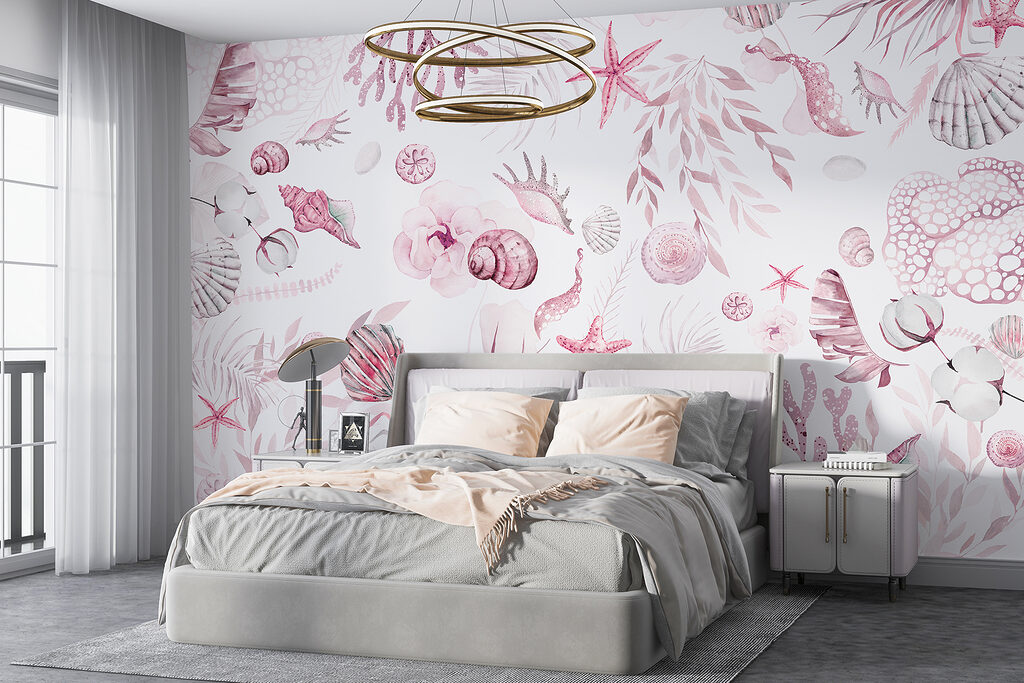 Schelpen tussen lichte koraaltakken — interieur 1