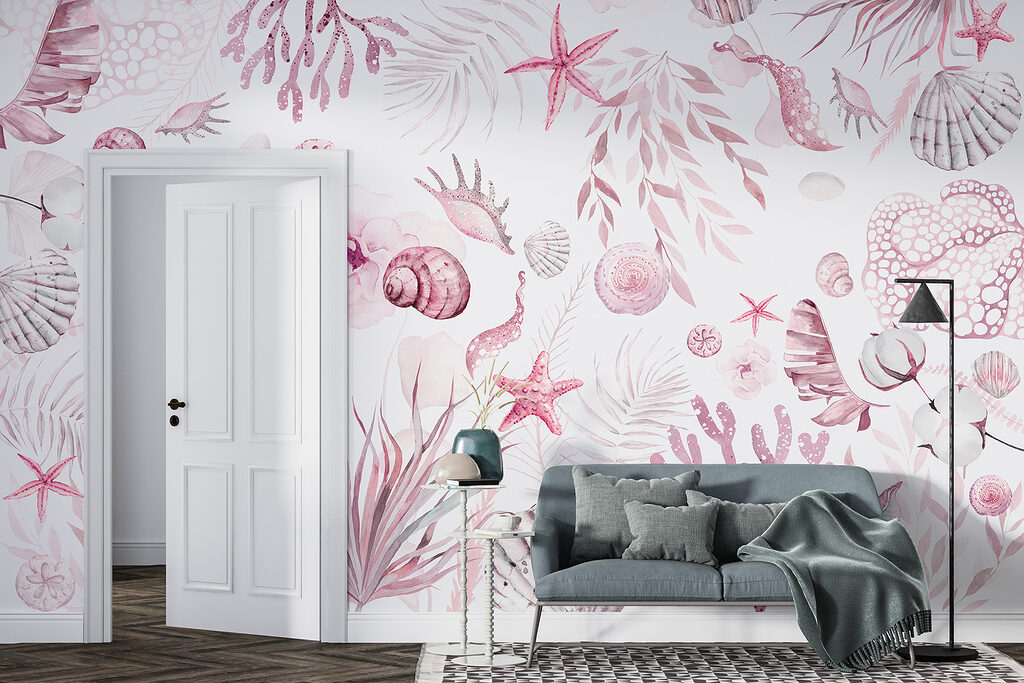 Schelpen tussen lichte koraaltakken — interieur 2