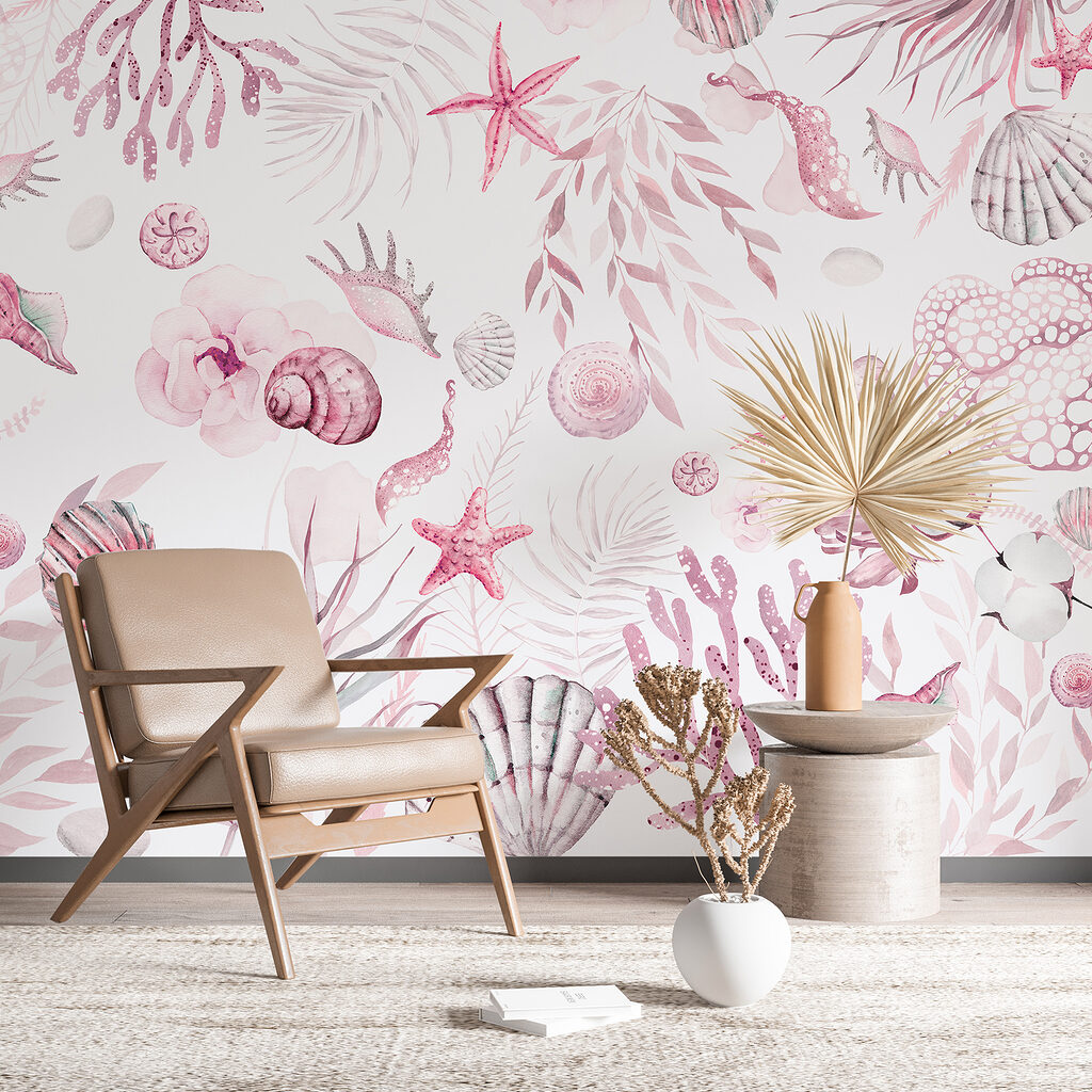 Schelpen tussen lichte koraaltakken — interieur 3