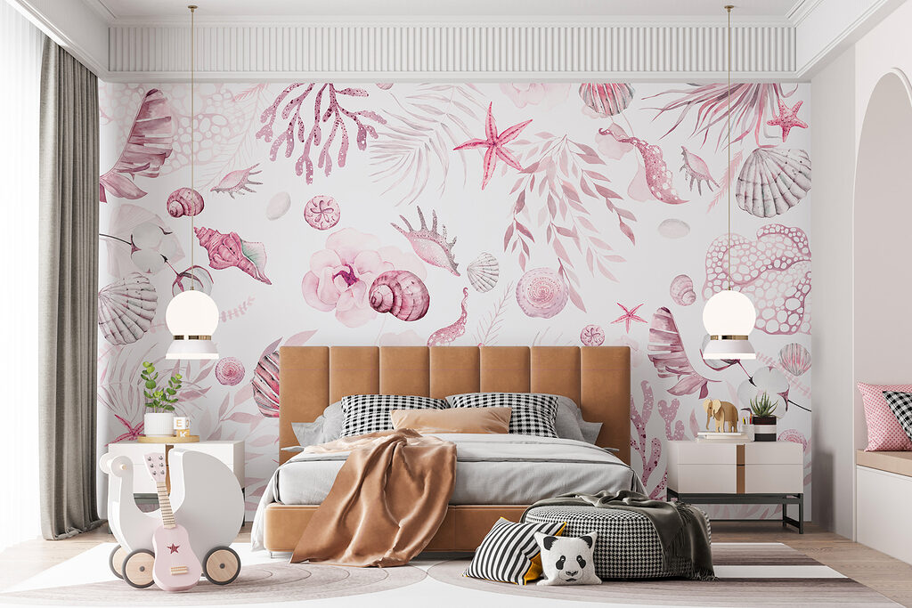 Schelpen tussen lichte koraaltakken — interieur 4