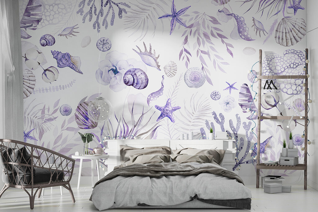 Schelpen tussen lichte koraaltakken — interieur 1