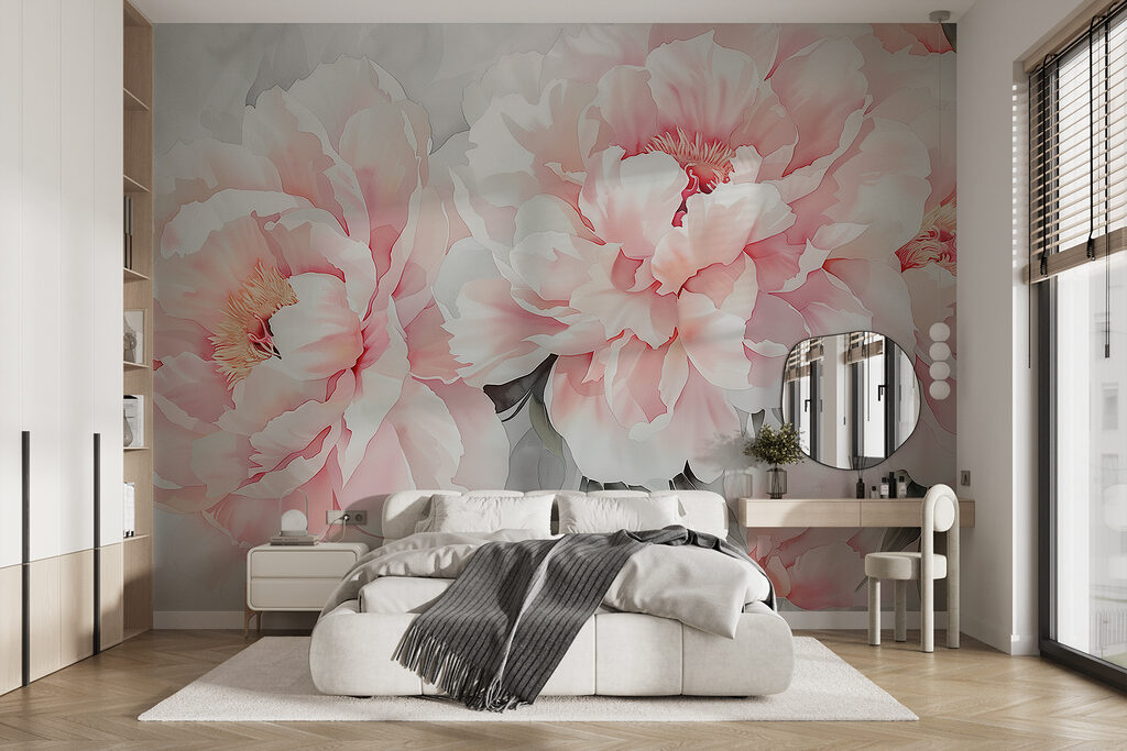 Pioenen in volle rozetinten — interieur 1