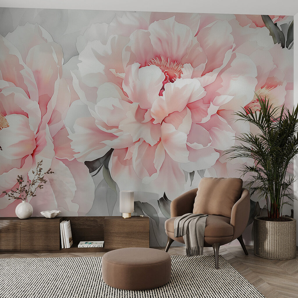 Pioenen in volle rozetinten — interieur 2