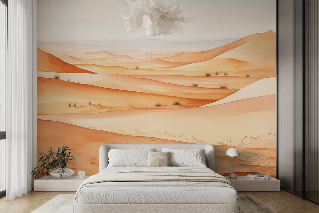 Een woestijnlandschap met zandduinen — interieur 1