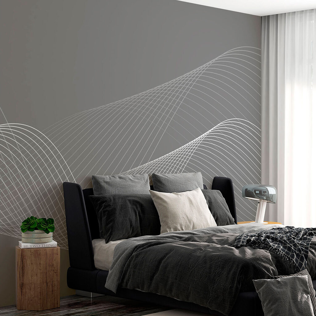 Kruisende golven in lijnenspel — interieur 1