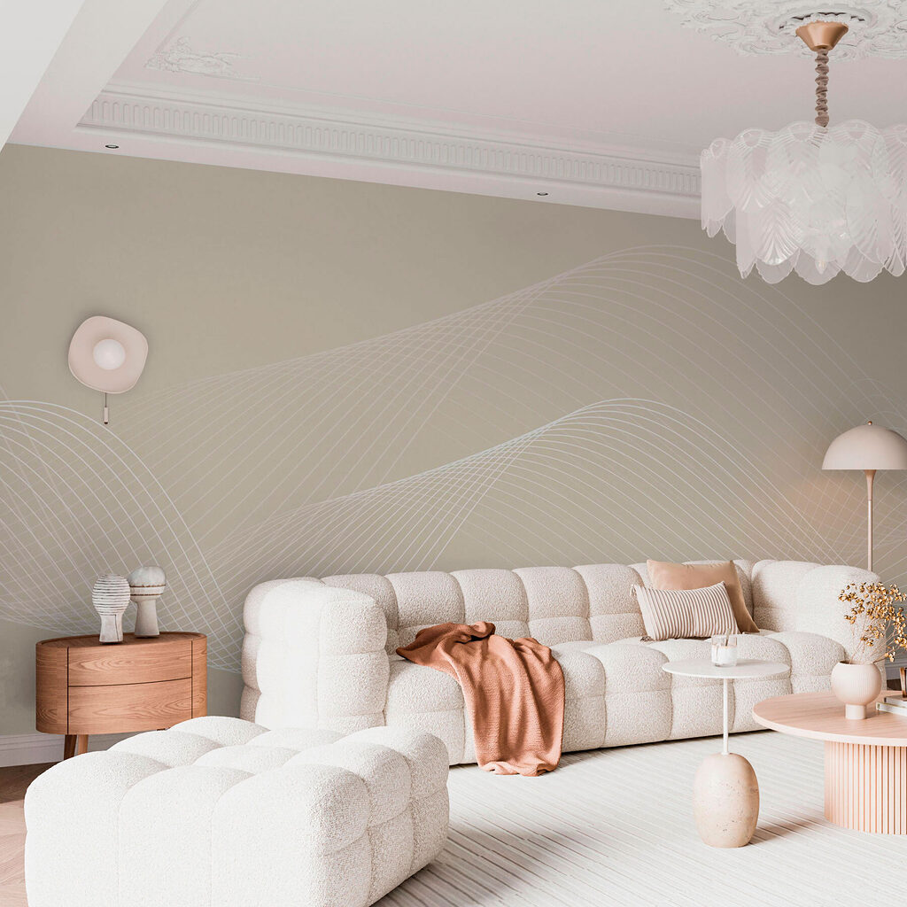 Kruisende golven in lijnenspel — interieur 2