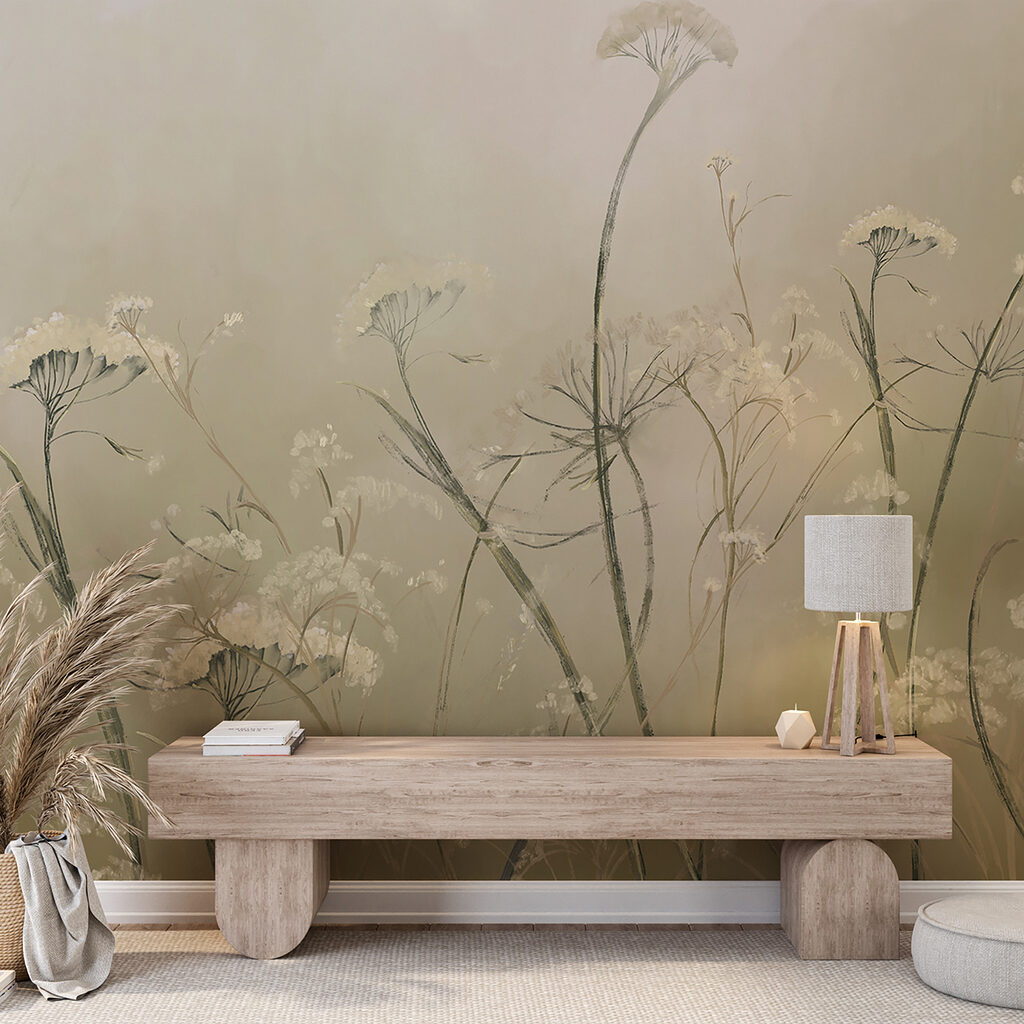 Schermbloemen in stille nevel — interieur 4