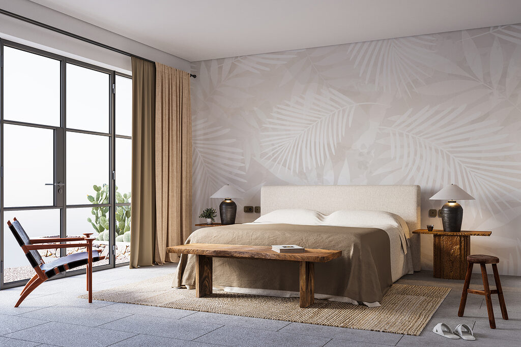 Palmveren in bijna wit — interieur 2