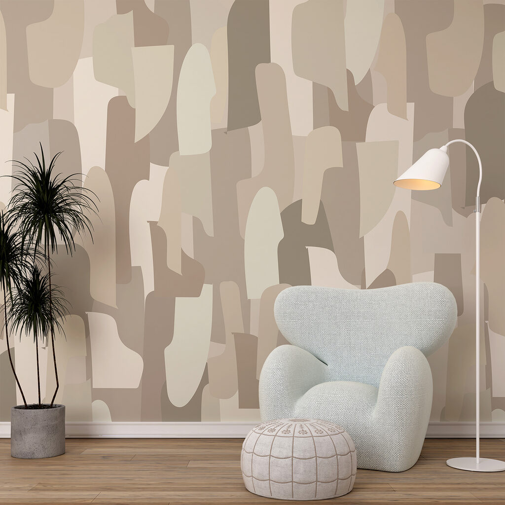 Brede vlekken in aardetinten — interieur 2