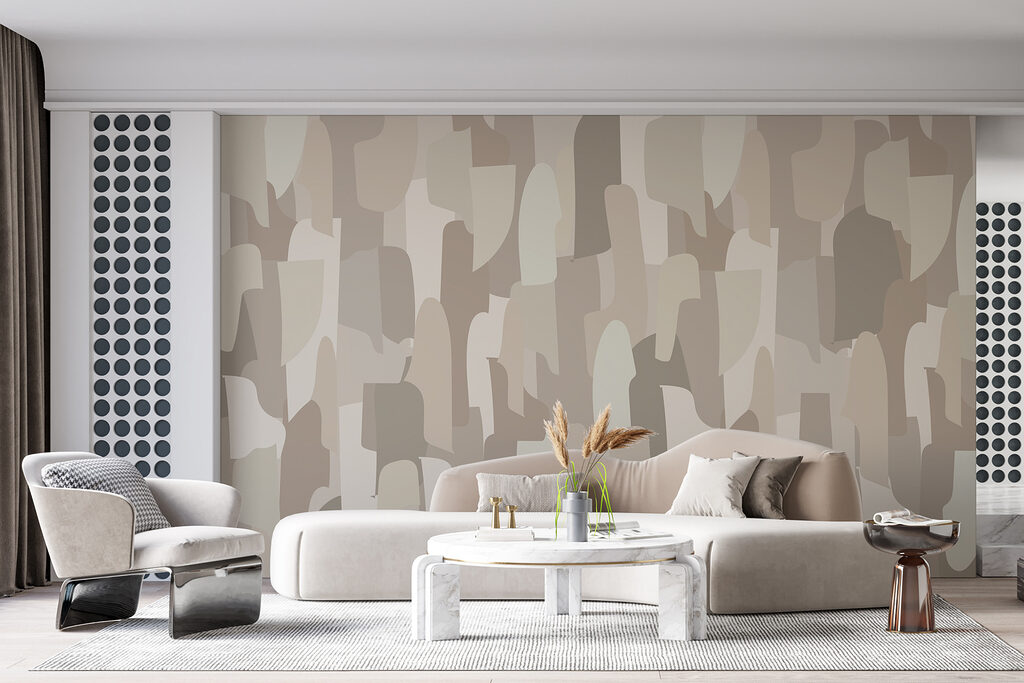 Brede vlekken in aardetinten — interieur 3