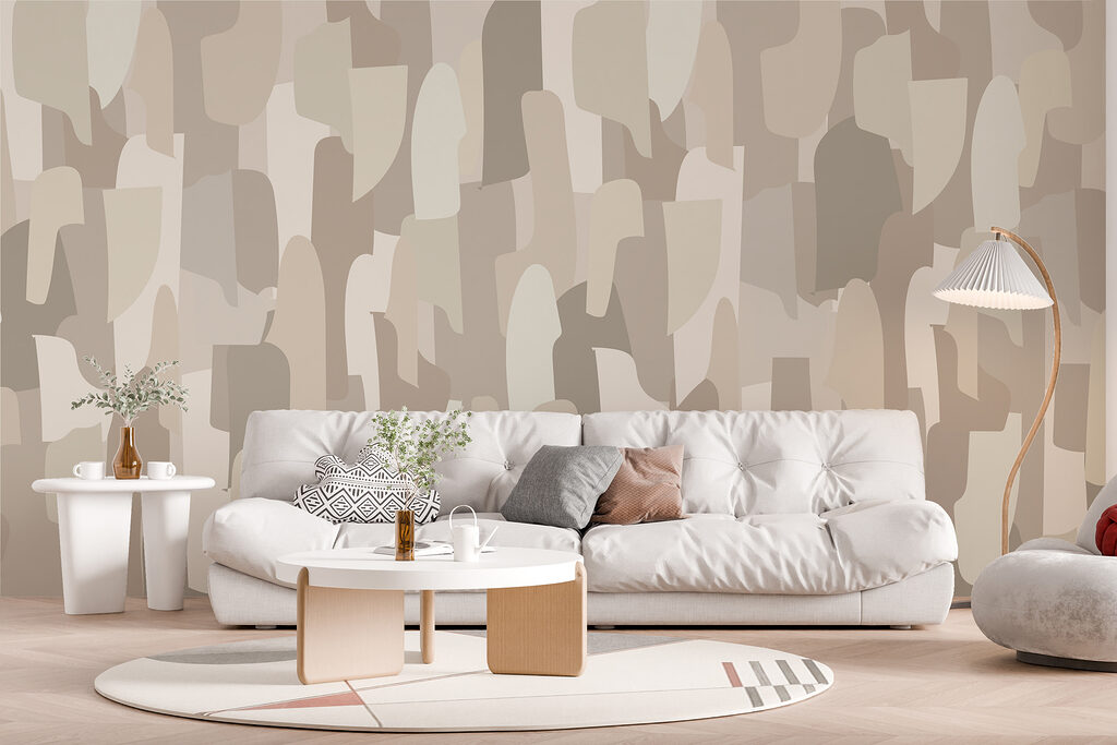 Brede vlekken in aardetinten — interieur 5