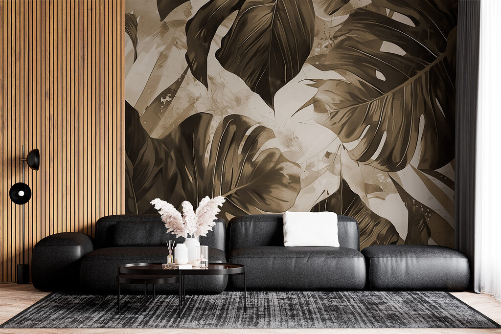 Blad in brede verfstreken — interieur 2