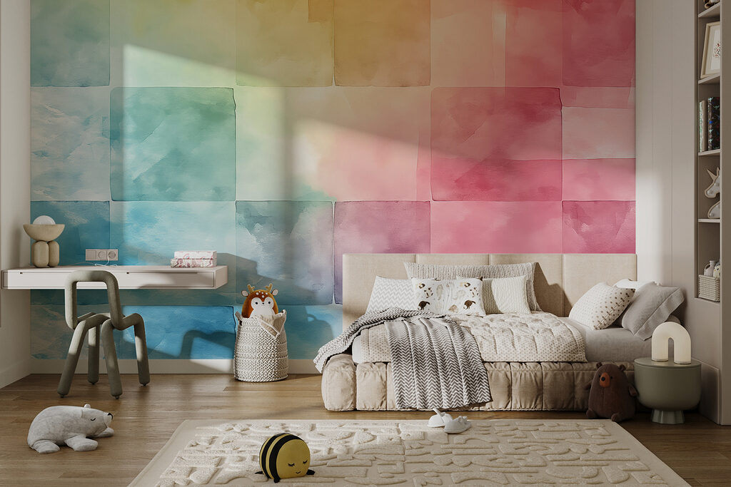 Regenboogvlakken in transparante lagen — interieur 2