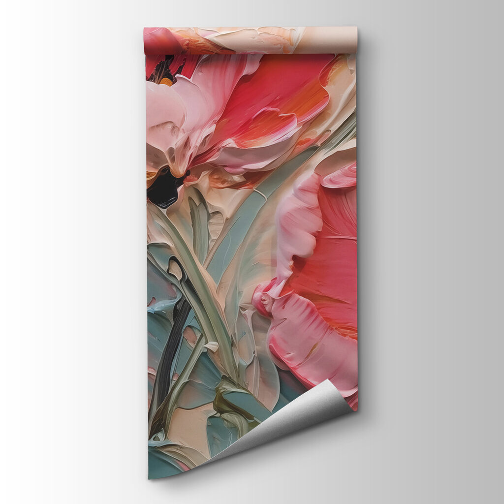 Koraalroze bloemen vol kleur — productweergave