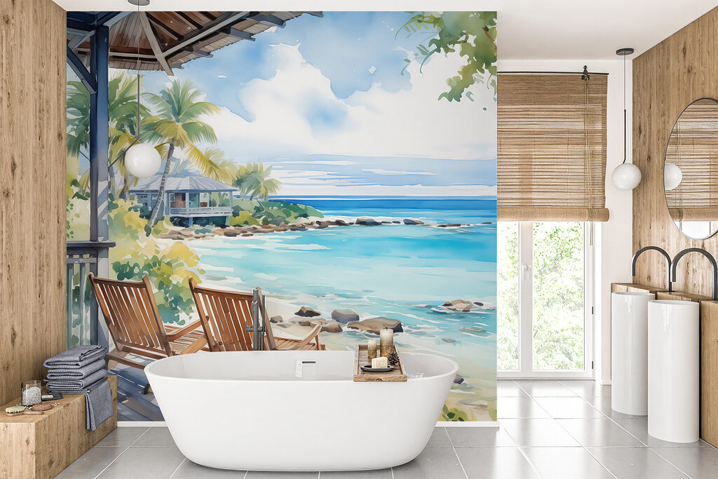 Twee stoelen op zeeveranda — interieur 2
