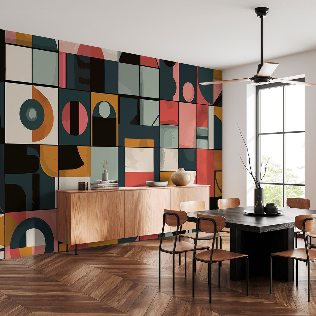 Kleurvlakken in speels ritme — interieur 3
