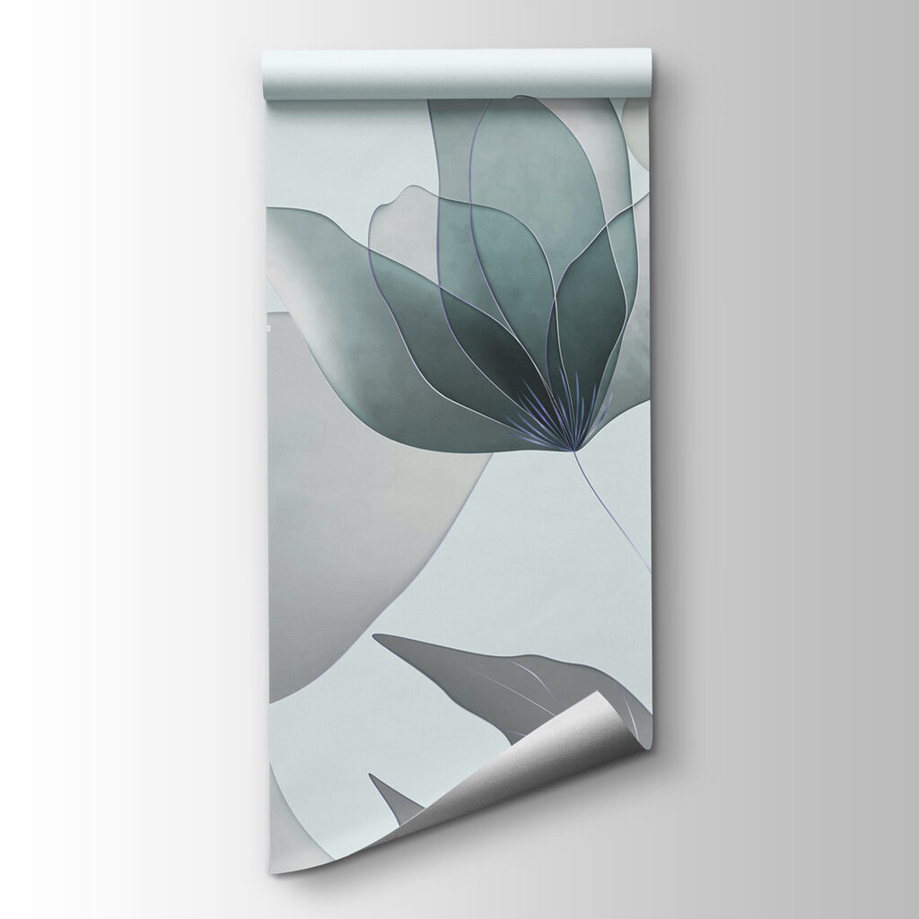 Transparante bloembladen in blauw — productweergave