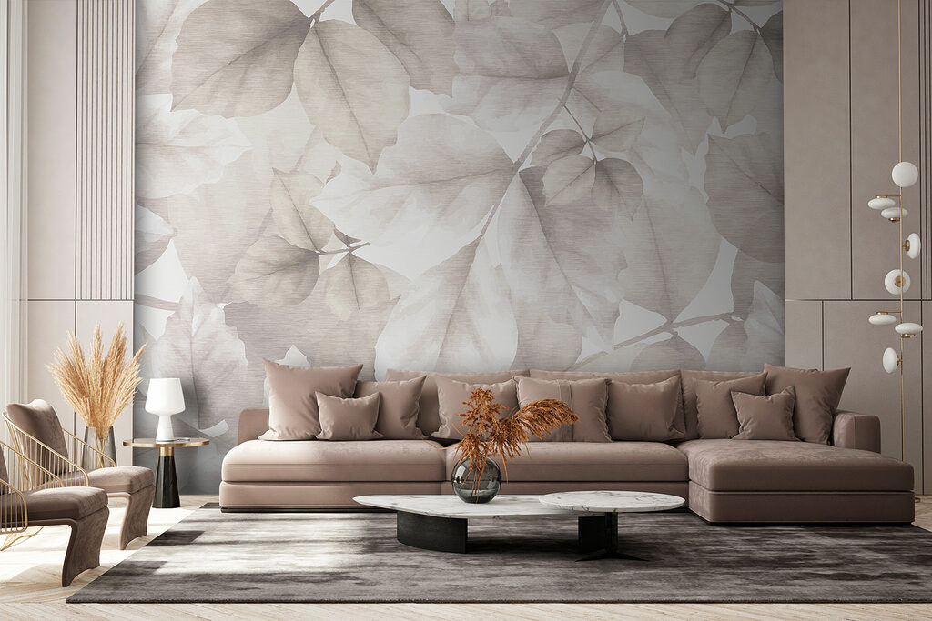 Bladeren als doorschijnende schaduwen — interieur 4