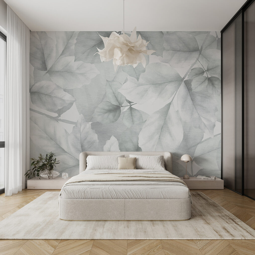 Bladeren als doorschijnende schaduwen — interieur 3