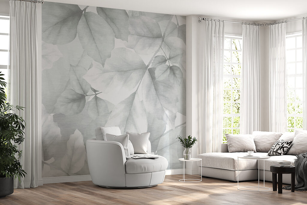 Bladeren als doorschijnende schaduwen — interieur 4