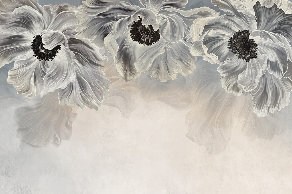 Grijze bloemen, donkere harten — volledig ontwerp