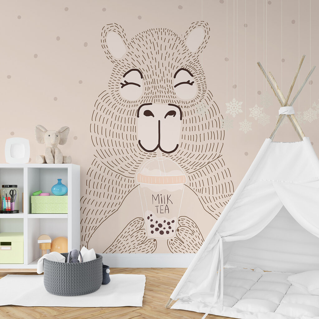 Lama met een beker — interieur 3