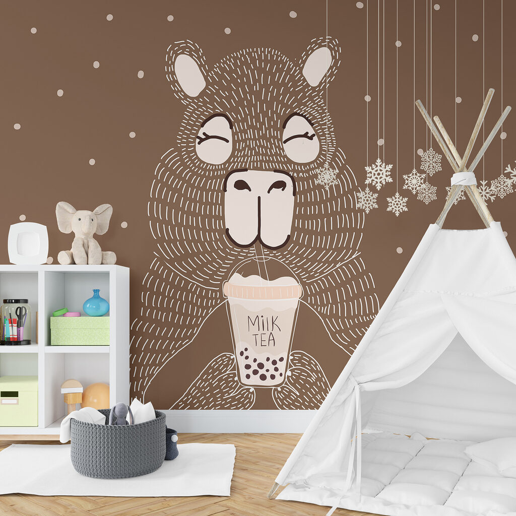 Lama met een beker — interieur 4