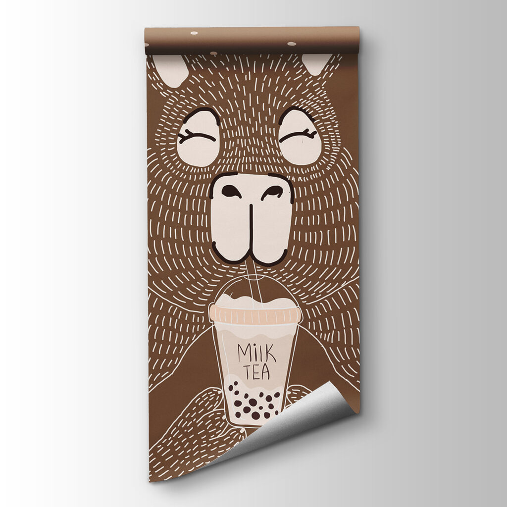 Lama met een beker — productweergave