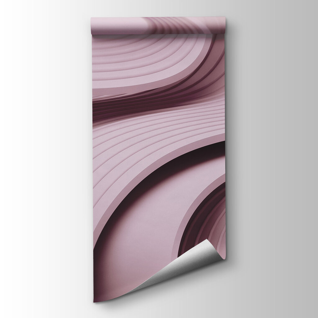 Roze en witte golvende lijnen — productweergave