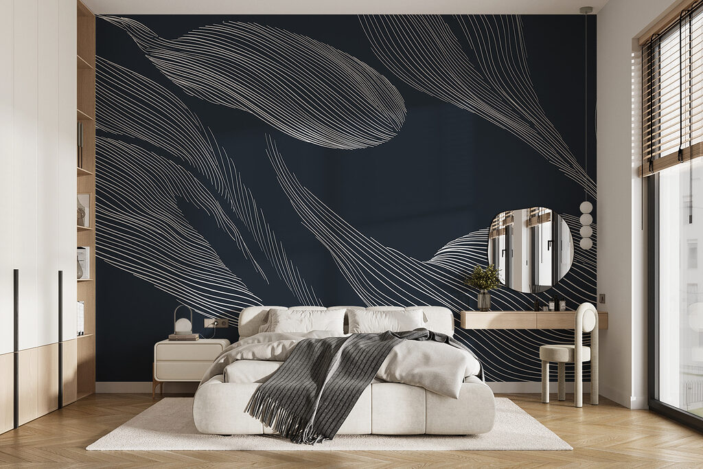 Bladveren in fijne lijnen — interieur 1