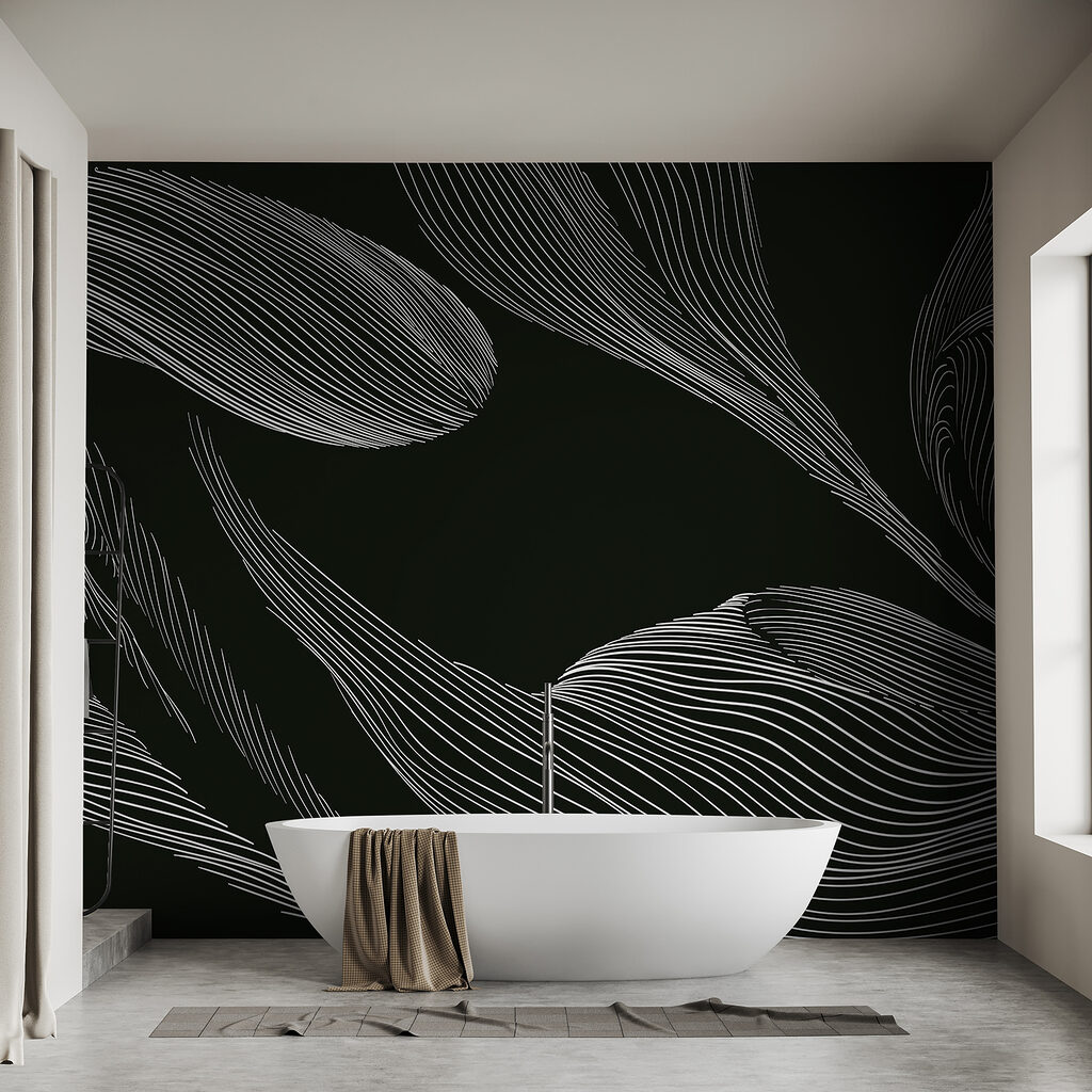 Bladeren in lange lijnen — interieur 2