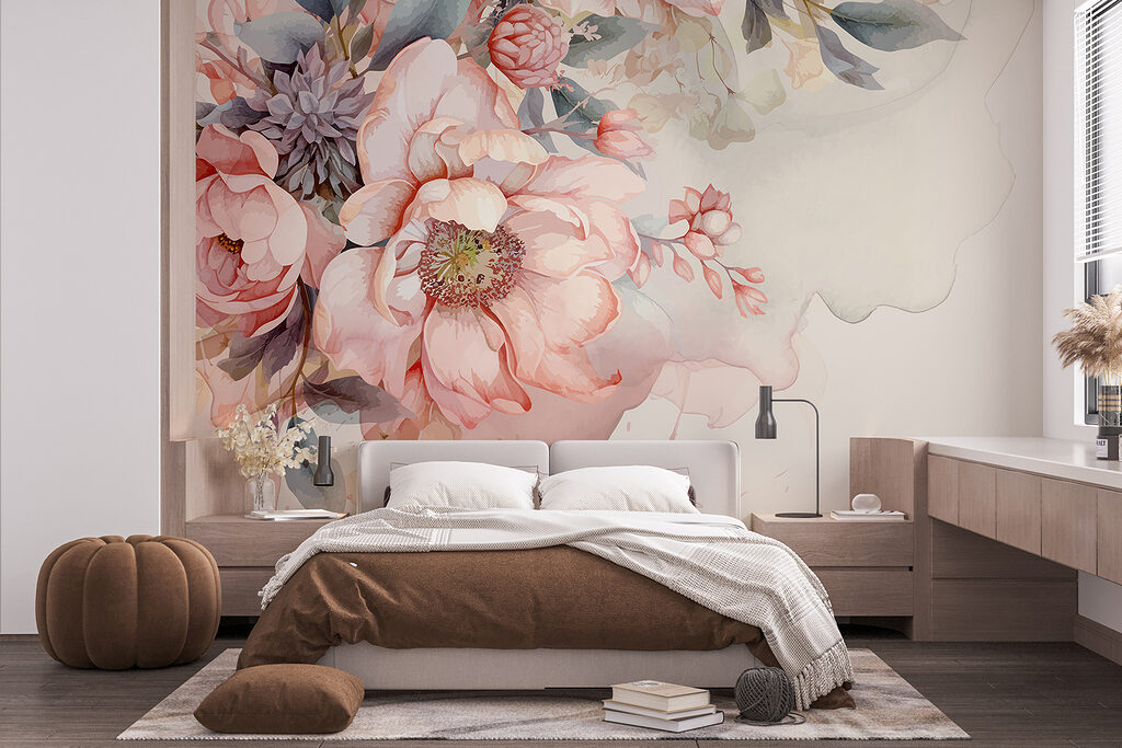 Verfijnde bloemen in zachte pasteltinten — interieur 2