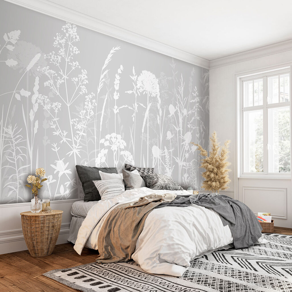 Witte weide fijn getekend — interieur 1