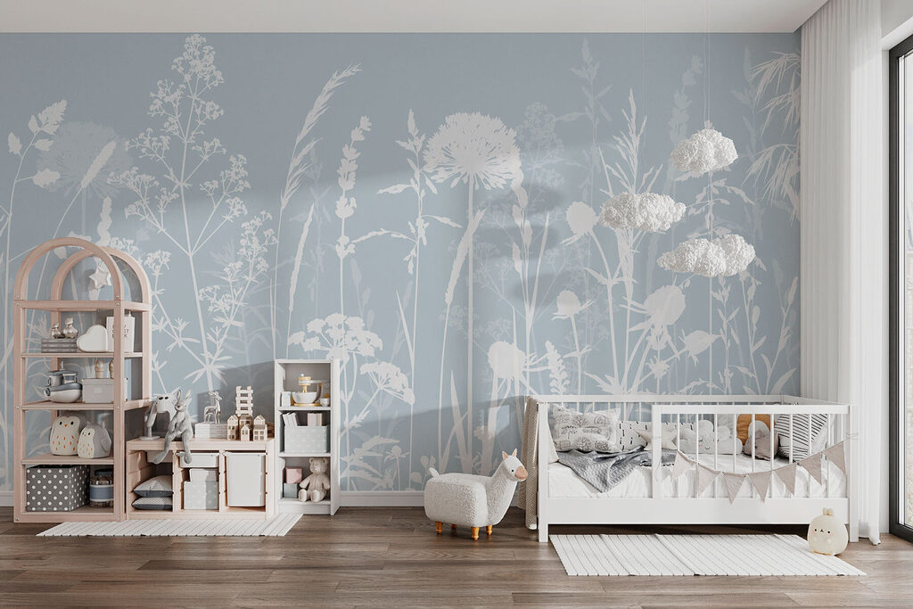 Witte weide fijn getekend — interieur 2