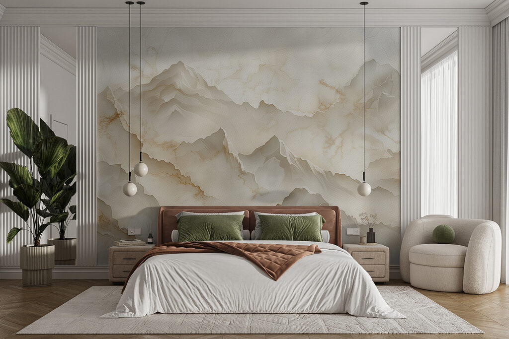 Berglagen in zachte roomtinten — interieur 1