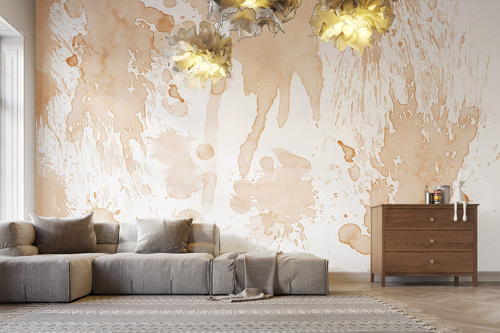 Verfspatten in vrije banen — interieur 3