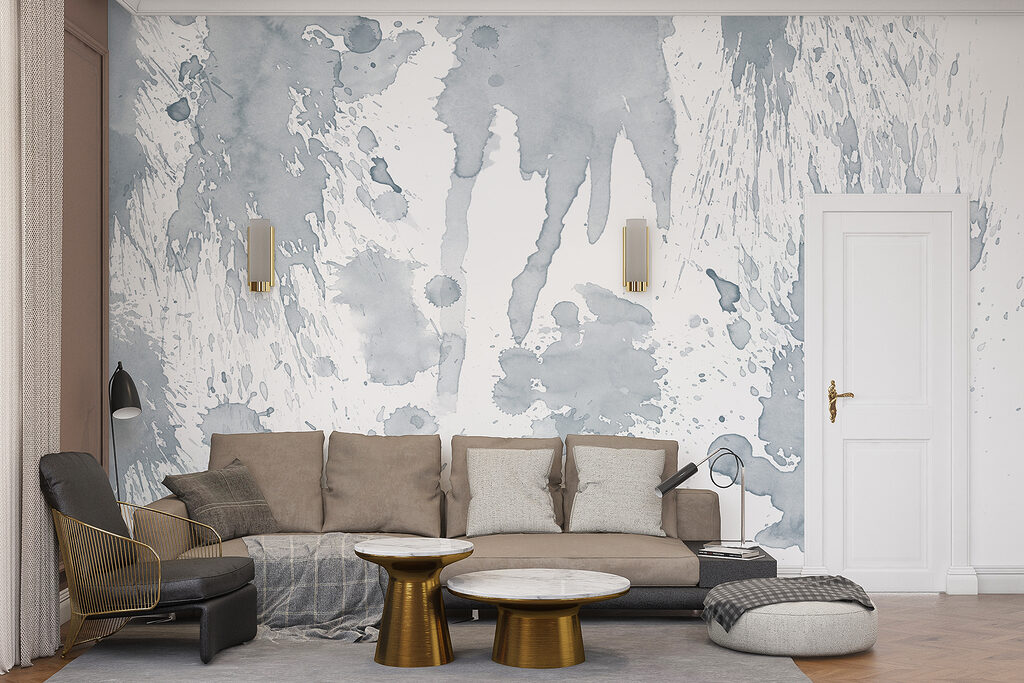 Verfspatten in vrije banen — interieur 3