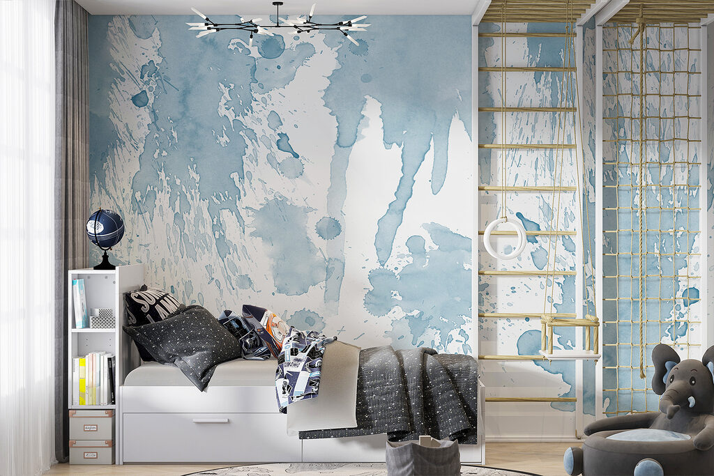 Verfspatten in vrije banen — interieur 2