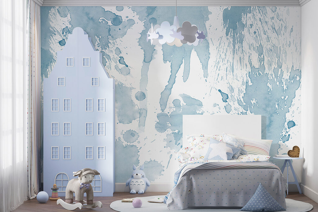 Verfspatten in vrije banen — interieur 4