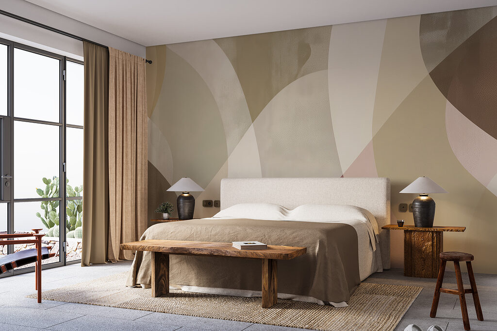 Zachte rondingen in ingetogen tinten in een interieur