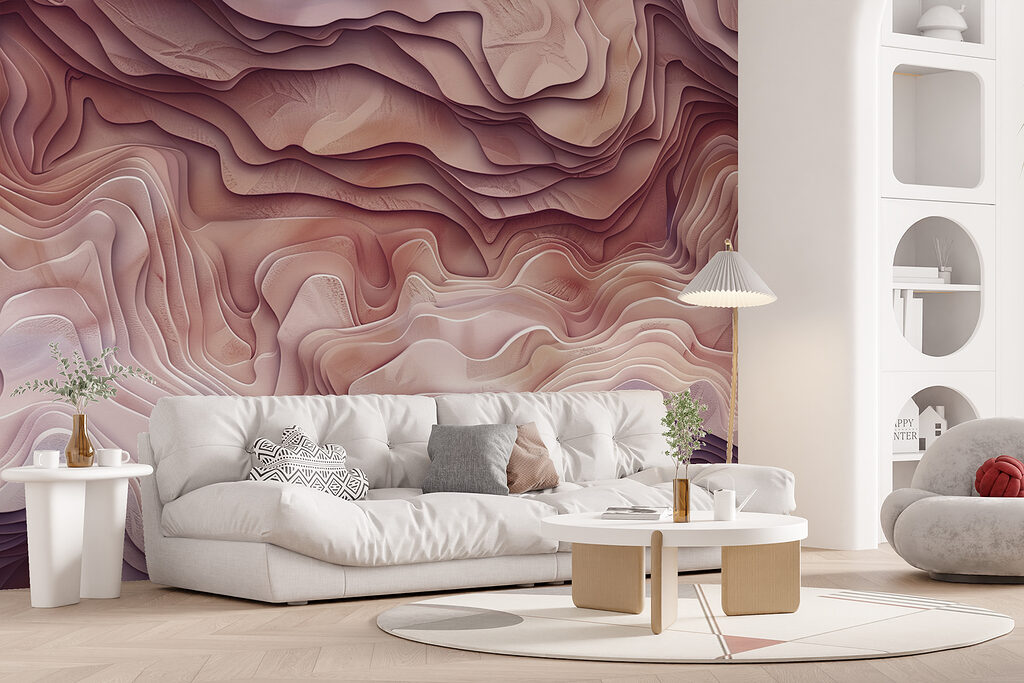 Gekleurde lagen als bergen — interieur 2