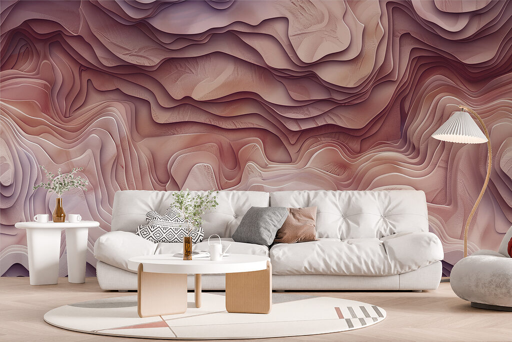 Gekleurde lagen als bergen — interieur 3