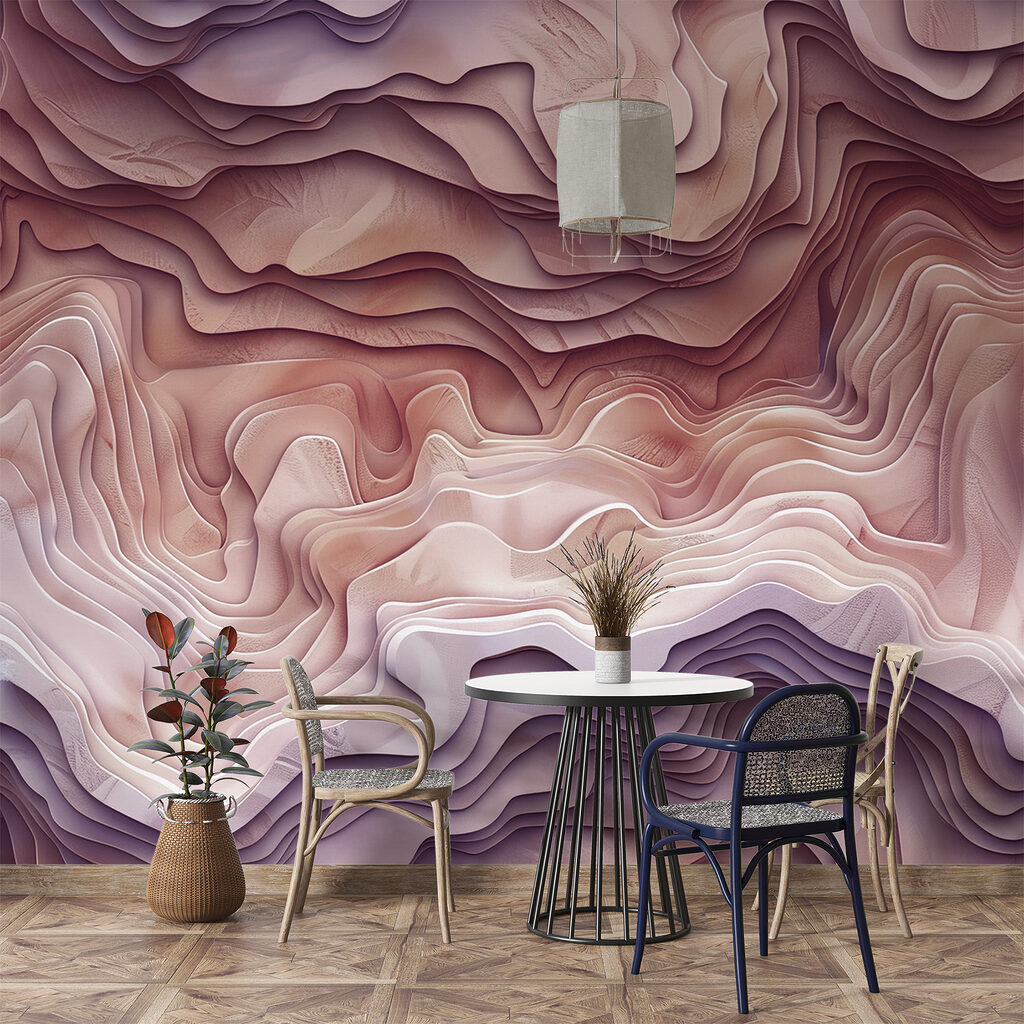Gekleurde lagen als bergen — interieur 4