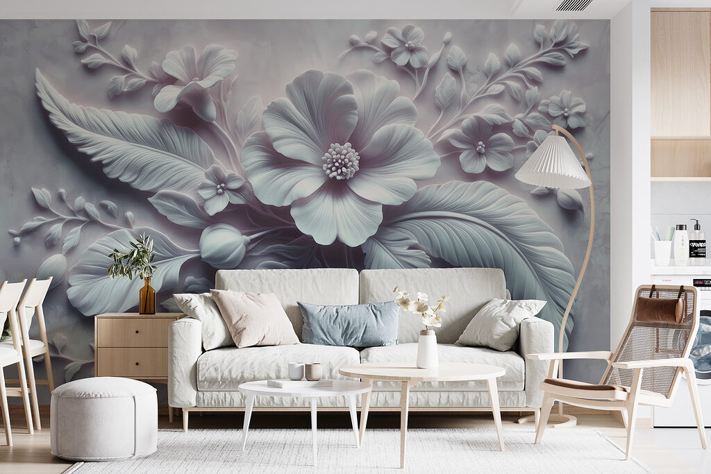 Bloemen met witte veren — interieur 1
