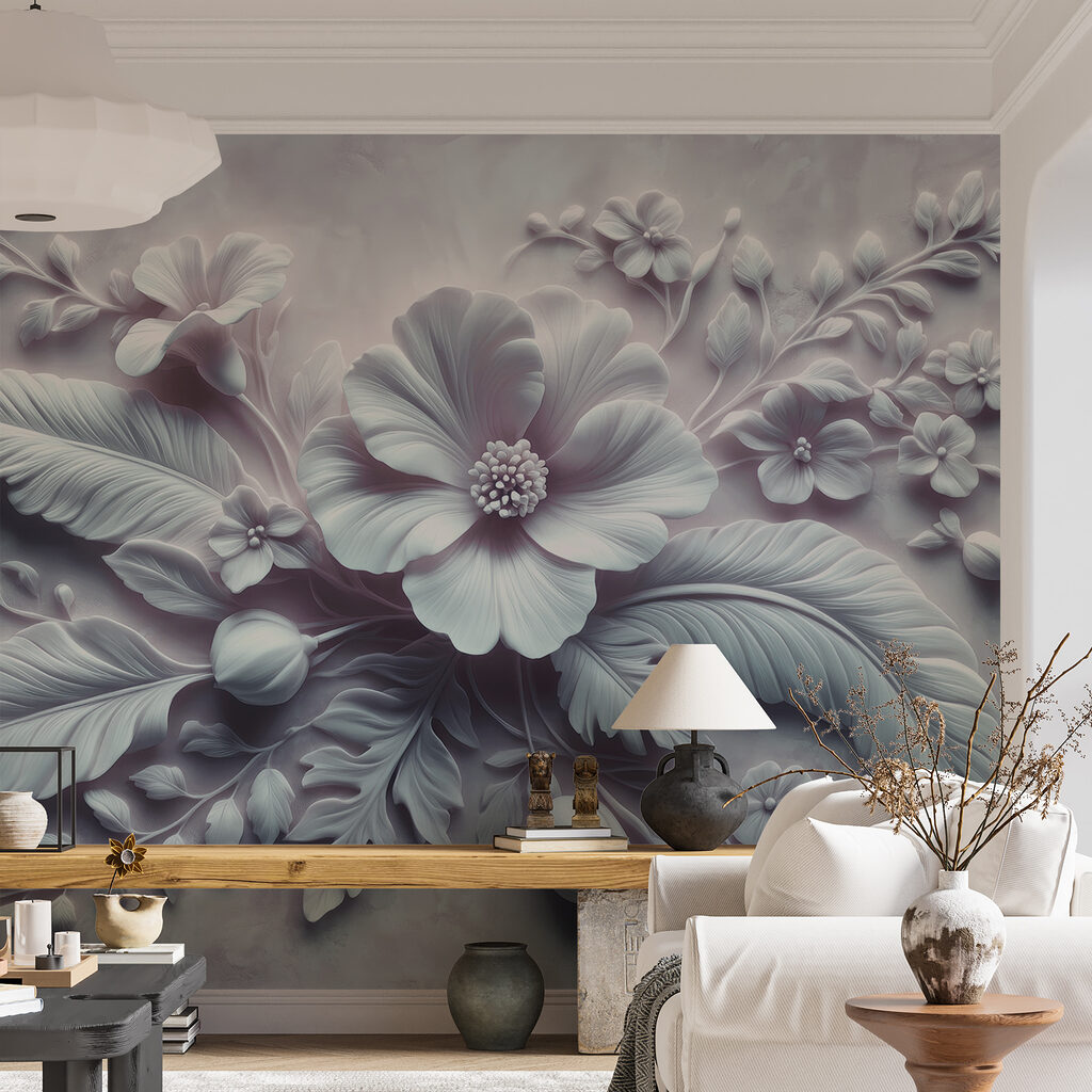 Bloemen met witte veren — interieur 3